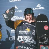 Zoé McGeorge lors de son titre mondial en janvier