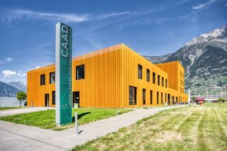 Le bâtiment qui abrite le CAAD à Saxon, inauguré en 2016.