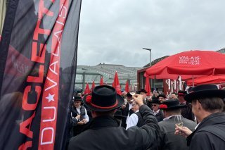 Le Valais célébrait les 450 ans de la raclette du Valais ce mercredi 18 septembre 2024 à Berne.