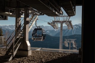La gare d'arrivée à la Creusaz.