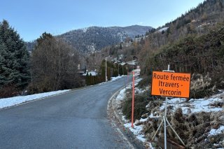 La route Itravers-Vercorin restera fermée à la circulation au moins jusqu'à l'automne 2025.