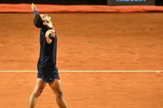 Lorenzo Musetti a sorti le tenant du titre Alexander Zverev en quarts de finale à Rome KEYSTONE/EPA/DOMENICO CIPPITELLI
