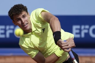 Juan Manuel Cerundolo jouera la finale du tournoi de Gstaad dimanche. KEYSTONE/PETER SCHNEIDER