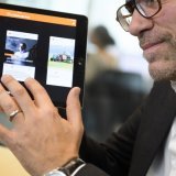 Durant ses 25 ans de carrière, Grégoire Nappey a notamment dirigé la rédaction du Matin. KEYSTONE/LAURENT GILLIERON