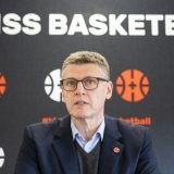 Swiss Basketball et son président Andrea Siviero veulent gagner en visibilité et en crédibilité KEYSTONE/CYRIL ZINGARO
