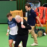 Holger Rune souffre d'une déchirure du tendon d'Achille KEYSTONE/AP/Anders Wiklund