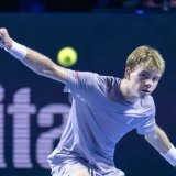 Henry Bernet a démontré tout son potentiel lundi soir à Bâle KEYSTONE/GEORGIOS KEFALAS