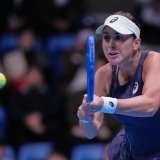 Belinda Bencic a parfaitement négocié son 1er tour à Hong Kong KEYSTONE/AP/Louise Delmotte