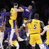 Les Los Angeles Lakers vont être vendus pour 10 milliards de dollars KEYSTONE/AP/Abbie Parr