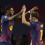 Marcus Rashford et le Barça se sont imposés face à Elche KEYSTONE/EPA/Enric Fontcuberta