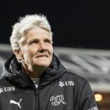 Pia Sundhage a mené la Suisse aux quarts de finale de l'Euro cet été. KEYSTONE/ANDREAS BECKER