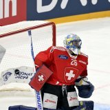 Jacob De La Rose inscrit sur cette action le 1-1 pour la Suède KEYSTONE/AP/Emmi Korhonen