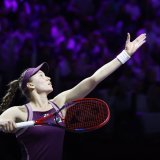 Le service: l'arme fatale d'Elena Rybakina à Ryad- KEYSTONE/EPA/STRINGER