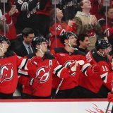 La fête continue pour les Devils sur leur glace de Newark. KEYSTONE/AP/Heather Khalifa