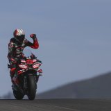 Marco Bezzecchi vainqueur au Portugal KEYSTONE/EPA/JOSE SENA GOULAO