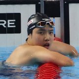 A 13 ans, Zidi Yu a battu le record d'Asie élite du 200 m 4 nages KEYSTONE/EPA/FAZRY ISMAIL
