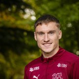 Michel Aebischer pourrait remplacer Remo Freuler samedi à Bâle. KEYSTONE/JEAN-CHRISTOPHE BOTT