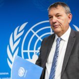 Le patron de l'UNRWA Philippe Lazzarini a réclamé jeudi une contribution accrue des autres pays (archives). KEYSTONE/SALVATORE DI NOLFI