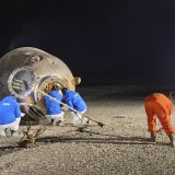 Le retour des trois astronautes de Shenzhou est prévu en Mongolie-Intérieure, en Chine, comme d'habitude (archives). KEYSTONE/EPA XINHUA NEWS AGENCY/XINHUA / LI GANG