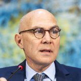 Le Haut commissaire de l'ONU aux droits de l'homme Volker Türk a insisté sur les dizaines d'avertissements que son bureau avait lancés sur la situation à El-Facher. KEYSTONE/SALVATORE DI NOLFI