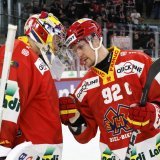 Gaëtan Haas (92) a prolongé jusqu'en 2028 avec Bienne KEYSTONE/PETER KLAUNZER