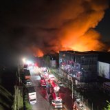 L'explosion s'est produite dans une zone industrielle de la localité d'Ezeiza. KEYSTONE/AP/Rodrigo Abd