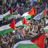 A Genève, la 14e édition des rencontres cinématographiques "Palestine: filmer c'est exister" présentera une vingtaine de films du 26 au 30 novembre (image d'archives). KEYSTONE/MARTIAL TREZZINI