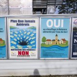 Un projet de chauffage à distance, alimenté par l'eau du lac, est contesté par référendum à Anières (GE). La population se prononcera le 30 novembre. KEYSTONE/MARTIAL TREZZINI