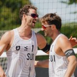 Krattiger (à gauche) et Dillier sont en 8es de finale des Mondiaux KEYSTONE/DPA/MARIUS BECKER