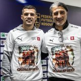 Granit Xhaka et Murat Yakin paraissent plus unis que jamais KEYSTONE/SALVATORE DI NOLFI