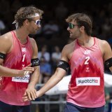 Marco Krattiger et Leo Dillier n'ont pas réussi un deuxième exploit KEYSTONE/ANTHONY ANEX