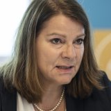 Verena Nold, la directrice de santesuisse, va prendre sa retraite à 63 ans. KEYSTONE/PETER SCHNEIDER