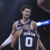 Victor Wembanyama va-t-il rejouer plus souvent à Paris dans le futur avec les Spurs? KEYSTONE/AP/THIBAULT CAMUS
