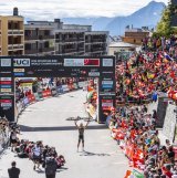 Alan Hatherly, vainqueur de la dernière épreuve des Mondiaux de VTT Valais 2025