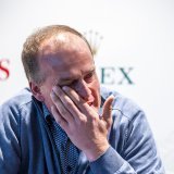 Jérôme Voutaz, ému au moment d'évoquer le CHI de Genève.