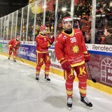 Arnaud Riat et certains coéquipiers lors de la victoire en National Cup contre Arosa
