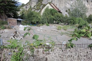 La crue du Rhône durant la nuit du 29 au 30 juin 2024 à Sierre, a condamné une partie des habitations de Sous-Géronde