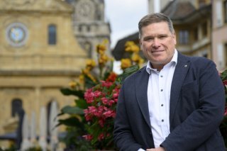 Jean-Philippe Pressl-Wenger a été nommé rédacteur en chef du nouvel hebdomadaire "Le Nord vaudois". KEYSTONE/LAURENT GILLIERON