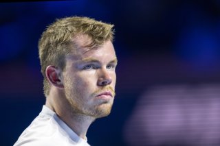 Remy Bertola s'est incliné au 1er tour du tableau principal lundi à Bâle KEYSTONE/GEORGIOS KEFALAS