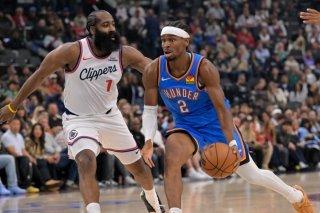 Shai Gilgeous-Alexander (à droite) a brillé face aux Clippers KEYSTONE/AP/Jayne Kamin-Oncea