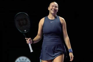 Amanda Anisimova en demi-finales du Masters KEYSTONE/AP/Fatima Shbair