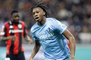 Johan Manzambi buteur pour Freiburg à Nice KEYSTONE/EPA/SEBASTIEN NOGIER