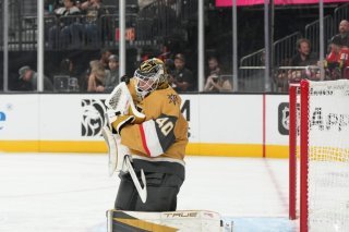 Akira Schmid et Vegas ont subi la loi des Ducks samedi KEYSTONE/AP/Candice Ward