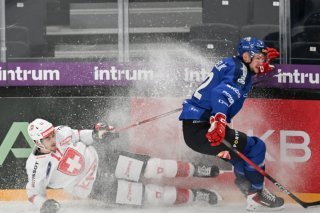 La Suisse a trébuché devant la Tchéquie à Tampere KEYSTONE/EPA/KIMMO BRANDT