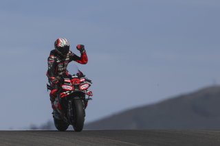 Marco Bezzecchi vainqueur au Portugal KEYSTONE/EPA/JOSE SENA GOULAO