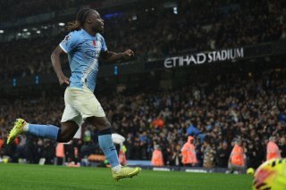 Jeremy Doku célèbre son but KEYSTONE/EPA/ADAM VAUGHAN