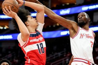 Kyshawn George tire malgré Kevin Durant KEYSTONE/AP/Eric Christian Smith