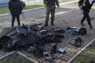 L'attaque russe contre Kiev combinait des drones et des missiles (archives). KEYSTONE/EPA/SERGEY DOLZHENKO