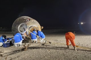 Le retour des trois astronautes de Shenzhou est prévu en Mongolie-Intérieure, en Chine, comme d'habitude (archives). KEYSTONE/EPA XINHUA NEWS AGENCY/XINHUA / LI GANG