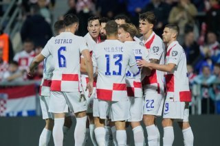 La joie des Croates, qui joueront le Mondial 2026 KEYSTONE/AP/Darko Bandic